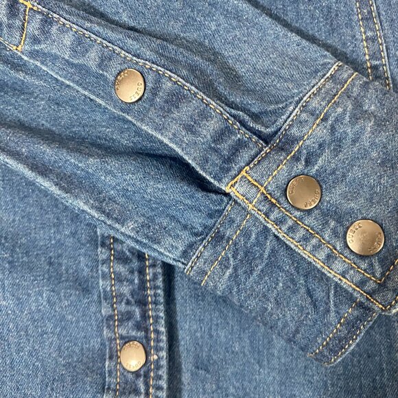 Guess Denim Long-Sleeve Blouse, S - Picture 7 of 8